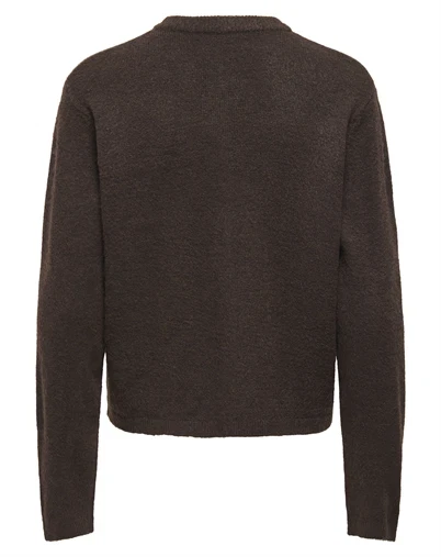 Only - ONLSimoni O-Neck Cardigan - Coffee Bean